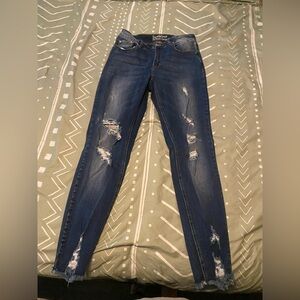 SOLD Ripped Blue Skinny Jeans for Women